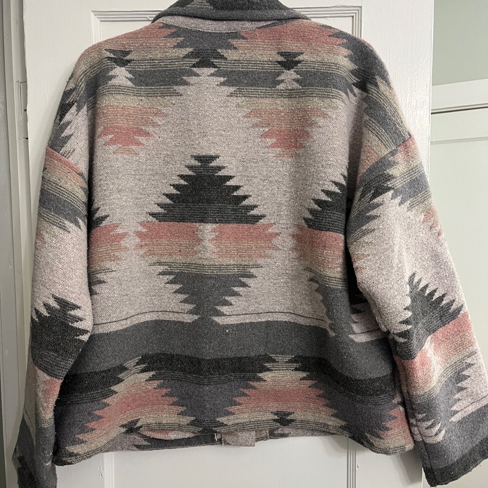 Aztec Patterned Shacket With Button Closure - image 2